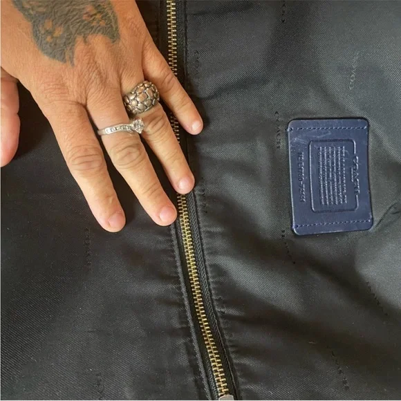 Coach Blue and Black Messenger Bag with Futuristic Design - Picture 7 of 8